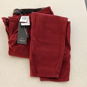 Red / Burgundy NEW Torrid Skinny Jean Pants